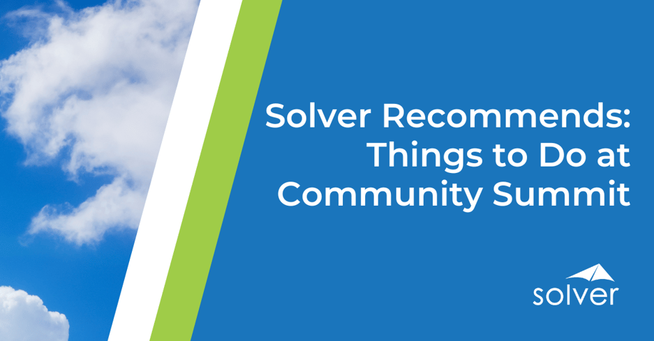 Solver at Community Summit NA - Top Recommendations