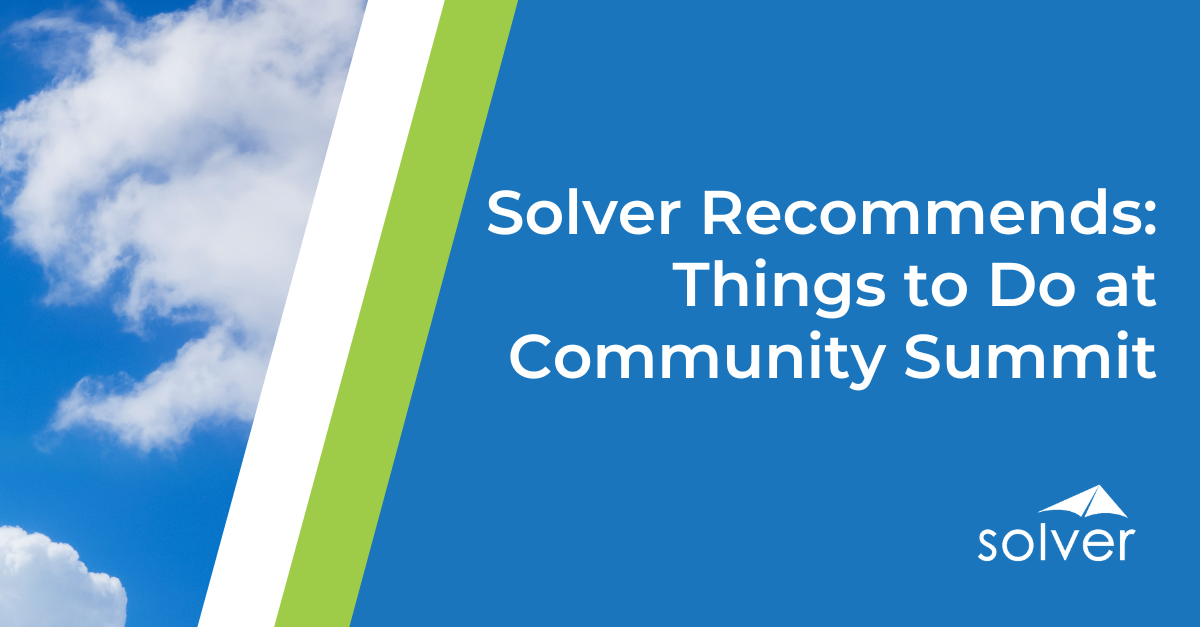 Solver at Community Summit NA 2024